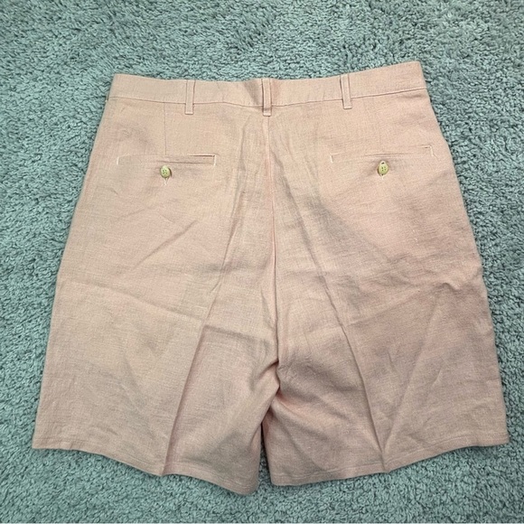 Polo Ralph Lauren Shorts Mens 36 Linen Pastel Pink Vintage Minimal Preppy Basic - Picture 4 of 4